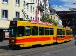 BLT - Be 4/8 214 unterwegs auf der Linie 11 in Basel am 03.08.2008