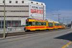 Be 4/8 mit der Betriebsnummer 202 und der Be 4/6 105 auf der Linie 11 beim Ruchfeld.