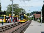 BLT - Tram Be 6/10 158 in Bottmingen am 25.05.2012