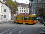 BLT - Tram Be 4/8  211 unterwegs auf der Linie 10 in Basel am 09.11.2013