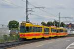 Be 4/8 232 zusammen mit dem Be 4/6 265 auf der Linie 10 fahren zur Haltestelle Münchensteinerstrasse.