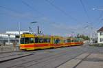 Be 4/8 234 zusammen mit dem Be 4/6 101 auf der Linie 10 fahren bei der Haltestelle M-Parc ein. Die Aufnahme stammt vom 27.09.2015.