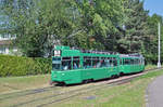 Be 4/4 477 zusammen mit dem B4S 1503, auf der Linie 15, fährt Richtung Haltestelle Lerchenstrasse. Die Aufnahme stammt vom 19.06.2017.