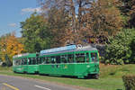 Be 4/4 494 zusammen mit dem B4S 1464, auf der Linie 15, fährt zur Haltestelle Denkmal.