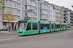 Be 6/8 Combino 320, auf der Linie 1, fährt zur Haltestelle Bahnhof St. Johann. Die Aufnahme stammt vom 17.11.2018.