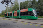 Be 4/6 Flexity 6010, auf der Linie 15, wartet an der Endstation auf dem Bruderholz. Die Aufnahme stammt vom 20.06.2020.