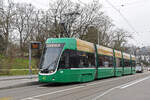 Be 4/6 Flexity 6016, auf der Linie 3, bedient am 01.03.2023 die Haltestelle St.