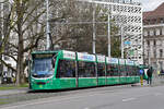 Be 6/8 Combino 320, auf der Linie 8, bedient am 19.02.2024 die Haltestelle am Aeschenplatz.