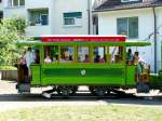 Oldtimer Strassenbahnanhnger Basel C 309 unterwegs in Riehen am 10.08.2008