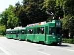 BVB - Be 4/4 482 mit 2 Wagen unterwegs auf der Linie 8 in Basel am 21.06.2008