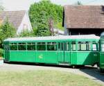 BVB - Tramanhnger B 1428 unterwegs in Riehen bei der 100 Jahr Feier der Linie 6 am 10.08.2008