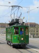 BVB - Extrafahrt mit dem Ce 2/4  47 in der Stadt Basel am 28.06.2009