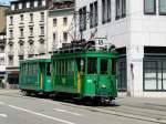 BVB - Be 2/2 190 mit Beiwagen B 1303 unterwegs auf der Linie 18 am 24.05.2010