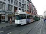 BVB - Tram Be 4/4 479 mit 2 Anhnger unterwegs auf der Linie 14 in Basel am 31.08.2013