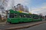 Be 4/6S 671 auf der Linie 15 auf dem Bruderholz. Die Aufnahme stammt vom 18.01.2014.