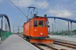 Am Nachmittag des 02.10.2014 fährt der Xe 2/2 2022 auch nach Weil am Rhein. Hier ist der Schneepflug an der Endstation in Weil am Rhein angekommen.