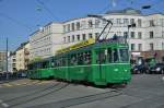 Be 4/4 463 zusammen mit dem B 1480 S auf der Linie 16 fahren zur Haltestelle Marktplatz.