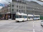 BVB - Tram Be 4/8 683 unterwegs auf der Linie 2 in der Stadt Basel am 06.10.2015