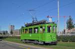 Be 2/2 126 bei einem kleinen Fotohalt kurz vor dem Depot Dreispitz. Die Aufnahme stammt vom 07.11.2015.