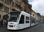 Be 6/8 319 mit der Tissot Vollwerbung unterwegs auf der Linie 6 am Marktplatz, 24.03.2016