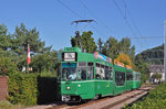 Be 4/6 S 680 zusammen mit dem B 1499,auf der Linie 14, fahren zur Haltestelle Schützenstrasse.