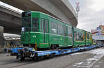 Am 17.und 18.01.2017 werden die ersten vier Be 4/6S der Serie 659 bis 686 auf einen Spezial Lastwagen verladen und ein kurzes Stück auf der Strasse zu einem Verladeplatz gefahren.