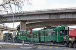 Am 17.und 18.01.2017 werden die ersten vier Be 4/6S der Serie 659 bis 686 auf einen Spezial Lastwagen verladen und ein kurzes Stück auf der Strasse zu einem Verladeplatz gefahren.