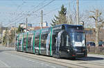 Be 6/8 Flexity 5016, mit einer Werbung für Michael Kors, fährt zur Haltestelle der Linie 3 an der Schulstrasse. Die Aufnahme stammt vom 27.02.2017.