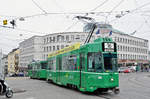 Be 4/4 483 zusammen mit dem B4S 1479, auf der Linie 16, fahren zur Haltestelle Markthalle. Die Aufnahm stammt vom 24.03.2017.