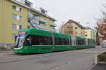 Be 6/8 Flexity 5035, auf der Linie 6, bedient die Haltestelle Merkurstrasse.