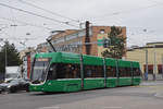 Be 4/6 Flexity 6003 fährt als Dienstfahrt zur Haltestelle CIBA.