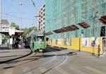 Basel BVB Tramlinie 8 (DUEWAG/BBC/Siemens Be 4/6 634) Messeplatz, Mustermesse am 30.