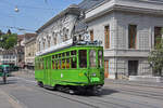 Restaurant Tram Be 4/4 450  Dante Schuggi  fährt den Steinenberg hoch zur Haltestelle Bankverein.