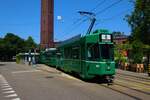 BVB Basel Schindler Cornichon Be4/4 Wagen 494 am 11.07.23 in Basel