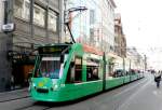 BVB - Combino Tram Nr.310 eingeteilt auf der Linie 6 in Basel am 15.03.2008