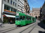 BVB - Tram Be 4/8 663 unterwegs auf der Linie 15 am 12.09.2010