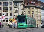 BVB - Tram Be 6/8 301 unterwegs auf der Linie 8 am 12.09.2010    