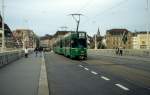 Basel BVB Tram 6 (Be 4/4 478) Mittlere Rheinbrcke am 7.