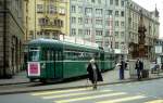 Basel BVB Tram 16 (B 1421) Fischmarkt am 7.