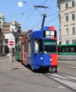 Basel BVB Tram 2 (SWP/SIG/BBC/Siemens Be 4/4 490) Basel SBB am 5.