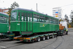 Am 20.10.2016 wurden in der Hauptwerkstatt drei weitere Anhänger für die Reise nach Belgrad auf Lastwagen verladen.