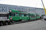 Am 17.und 18.01.2017 werden die ersten vier Be 4/6S der Serie 659 bis 686 auf einen Spezial Lastwagen verladen und ein kurzes Stück auf der Strasse zu einem Verladeplatz gefahren.