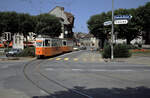 Genève / Genf TPG Ligne de tramway / Tramlinie 12 (SWP/SAAS-Be 4/4 701) Carouge, Place du Rondeau am 14.