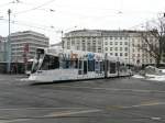 tpg - Tram Be 6/10 1806 unterwegs auf der Linie 14 in Genf am 14.02.2013