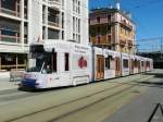 TPG - Tram Be 6/8 893 mit Werbung unterwegs in der Stadt Genf am 09.09.2013