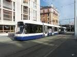 TPG - Tram Be 6/8 882 unterwegs in der Stadt Genf am 11.01.2014