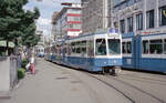 Zürich VBZ Tramlinie 9 (SWP/SIG/ABB-Be 4/6 2118, Bj.