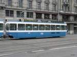 VBZ - Trambeiwagen Be 2/4 2429 unterwegs in Zrich am 01.01.2013