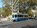 VBZ - Tram Be 4/6 2001 unterwegs auf der Linie 15 in Zürich am 17.10.2013