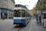 Am 14.10.2015 fährt diese Tram Pony  2430  auf der Linie 7 nach Wollishofen.